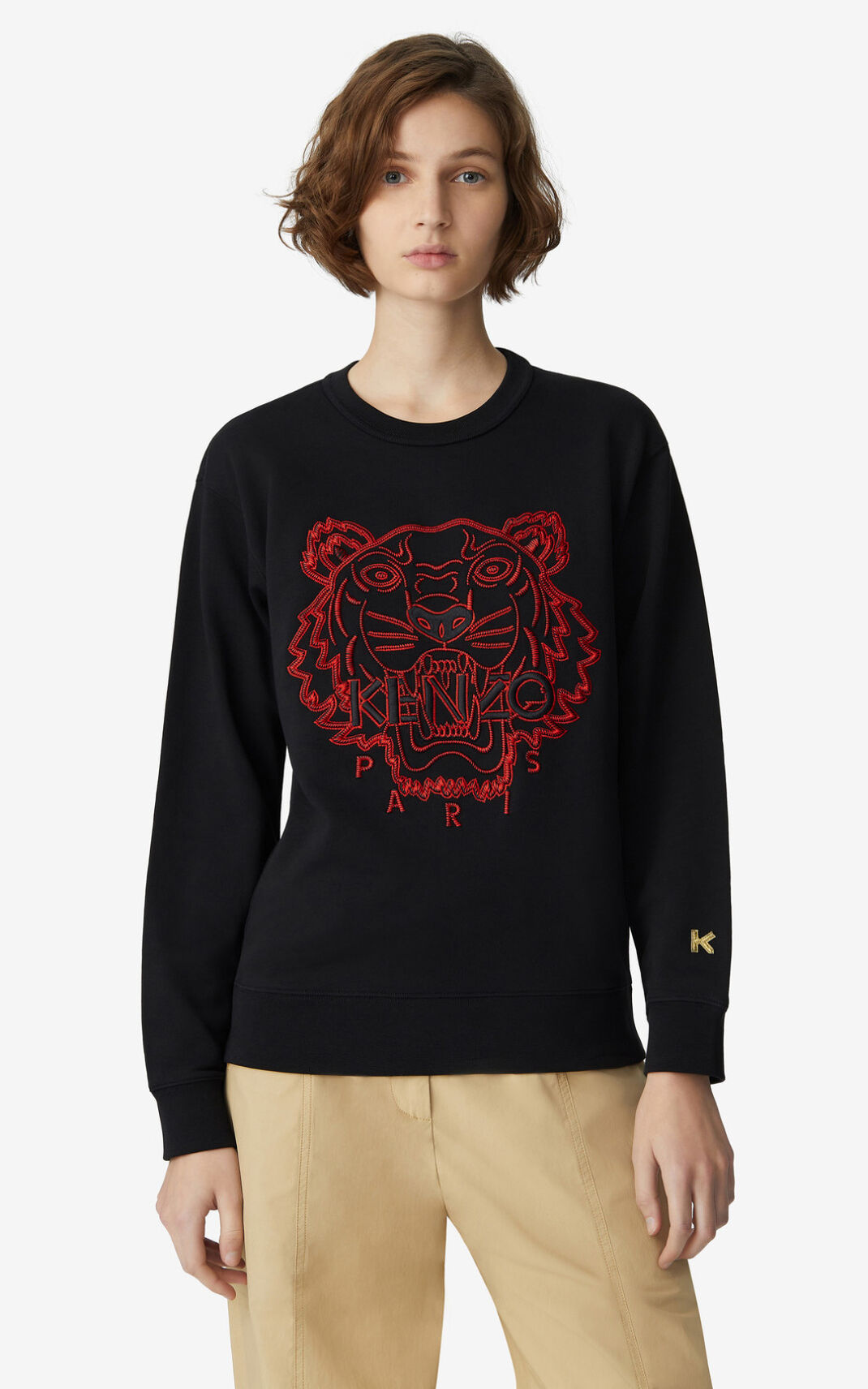 Sweat Kenzo Tiger Femme Noir | XVTR-52739